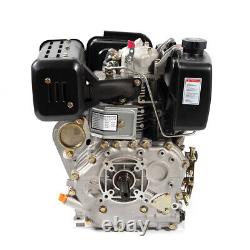10 HP 406CC 4-Stroke Diesel Engine Single Cylinder Air Cooling Motor 1'' Shaft