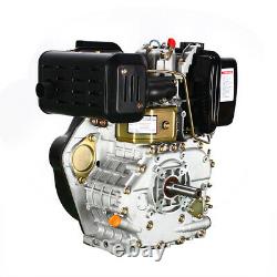10 HP 406cc 4-stroke Tiller Diesel Engine Single Cylinder Ø 1'' Shaft 72.2mm
