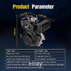 10HP 4 Stroke Diesel Engine Heavy Duty Single Cylinder 418CC Air-Cooled 25mm