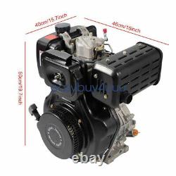 10HP 4-stroke 406cc Tiller Engine Single Cylinder Motor Air Cooling 186F New