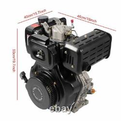 10HP 406CC 4-stroke Tiller Engine Single Cylinder Motor Air Cooling 1'' Shaft
