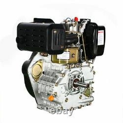 10HP 406cc Diesel Engine Vertical 4 Stroke Single Cylinder 72.2mm Shaft 186F New