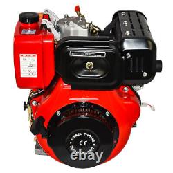 10HP Air Cooled Single Cylinder Diesel Engine 186FA 4Stroke Electric Start 411cc