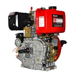 10HP Air Cooled Single Cylinder Diesel Engine 186FA 4Stroke Electric Start 411cc