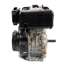 10HP Diesel Engine 406CC 4-Stroke Single Cylinder Recoil Manual Start 25x72.2mm