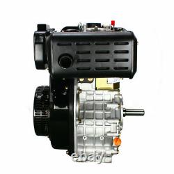 10HP Diesel Engine 406cc 4 Stroke Single Cylinder 2 5/6 Shaft Length Top