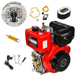 10HP Diesel Engine 411CC 4 Stroke Single Cylinder Air-cooled 3600 rpm Upgraded