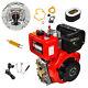 10hp Diesel Engine 411cc 4 Stroke Single Cylinder Air-cooled 3600 Rpm Upgraded