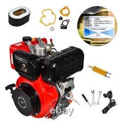 10HP Diesel Engine 411cc 4 Stroke Single Cylinder Electric Start 72.2mm Shaft