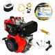 10hp Diesel Engine 411cc 4 Stroke Single Cylinder Electric Start 72.2mm Shaft