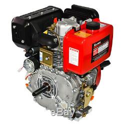 10HP Diesel Engine 411cc Vertical 4 Stroke Single Cylinder 72.2mm Shaft Length
