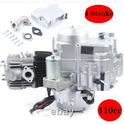 110CC 90CC 4 Stroke Single Cylinder Electric Start Engine Motor Fit ATV GO Kart