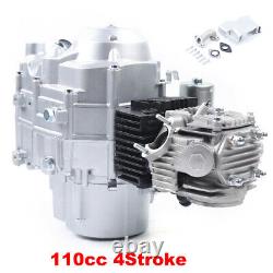 110CC 90CC 4 Stroke Single Cylinder Electric Start Engine Motor Fit ATV GO Kart