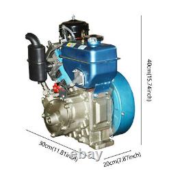 1840W 4 Stroke Diesel Engine Single Cylinder Shaft 60mm Air Cooling 199cc Engine