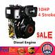 186f 10hp Diesel Engine 4stroke Single Cylinder 406cc Forced Air Cooling Machine