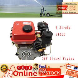 196CC 4 Diesel Engine Stroke Single Cylinder Air Cooled Manual Recoil Start 3HP