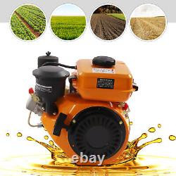 196CC 4-Stroke 3HP Engine Machinery Motor Single Cylinder Recoil Start Air Cool