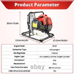 1Petrol Water Transfer Pump 43cc 2-stroke Air-cooled Single Cylinder Water Pump