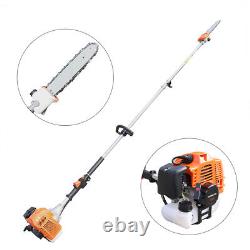 2 Stroke 40F-5A Single Cylinder High Stick Saw Chainsaw Pruner Trimmer 1.25KW US