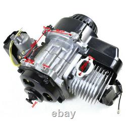2 Stroke 43cc 47cc 49cc Engine Motor + Exhaust Pipe Muffler Mini Dirt ATV POCKET