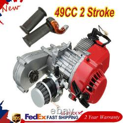 2 Stroke 47 49cc Engine Motor pull start For Pockt Mini Bike Scooter ATV Kits