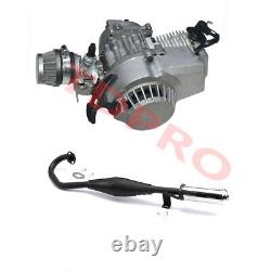 2 Stroke Motor 49CC ENGINE with Exhaust for POCKET MINI ATV BIKE SCOOTER Rocket
