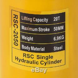 20 tons 2 stroke Single acting Hollow Ram Hydraulic Cylinder Jack YG-2050K