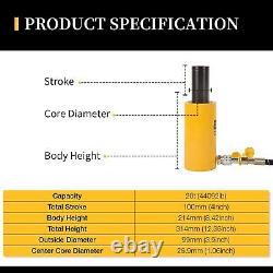 20Ton Hydraulic Cylinder Ram lifting Cylinder Jack 4 Stroke Single Acting