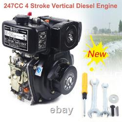 247CC 4 Stroke Fuel Engine Single Cylinder Air-cooled Motor Hand Start 3.6kw US