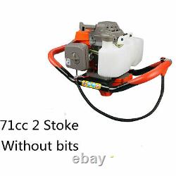 3.2kw 71CC 2 Stroke Single Cylinder Gas Powered Post Hole Borer Digger Auger New