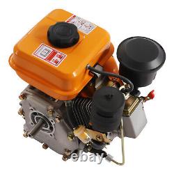 3HP 4-Stroke Diesel Engine 196cc Durable Air-Cooled Single Cylinder Machinery