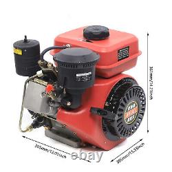 3HP Diesel Engine 196CC 4 Stroke Single Cylinder Air Cooled Manual Recoil Start