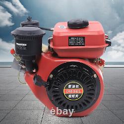 3HP Diesel Engine 196CC 4 Stroke Single Cylinder Air Cooled Manual Recoil Start