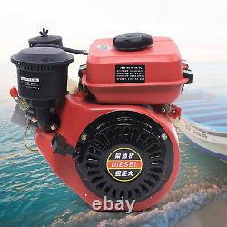 3HP Diesel Engine 196CC 4 Stroke Single Cylinder Air Cooled Manual Recoil Start