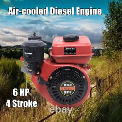 3HP Diesel Engine 196CC 4 Stroke Single Cylinder Air Cooled Manual Recoil Start