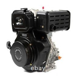 4-Stroke 10HP Diesel Engine Single Cylinder Air Cooling Motor 25mm Shaft 406cc