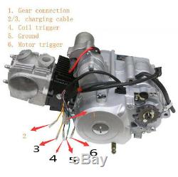 4-Stroke 125cc Semi-Auto Single-Cylinder Air-Cooled Electric Start Motor Engine