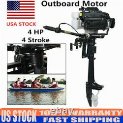 4-Stroke 4 HP Outboard Motor 52cc Single Cylinder Short Shaft Boat Engine Motor