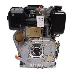 4-Stroke 418cc Durable Diesel Engine 10HP Air-Cooled Single Cylinder Machinery