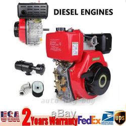 4 Stroke 9HP Diesel Engine Single Cylinder 72.2mm Shaft Length Vertical 406cc US