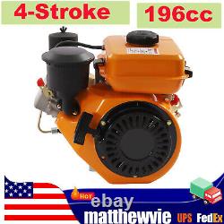 4 Stroke Diesel Engine Single Cylinder Air-cooling Manual Start Small Motor New