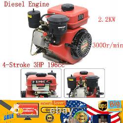 4-Stroke Engine Single Cylinder Vertical Engine Motor 2.2KW 196cc 3HP