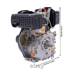 4 Stroke Single Cylinder 247cc Agriculture Horizontal Motor Air Cooled Engine