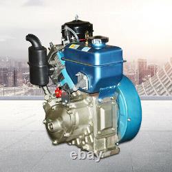 4 Stroke Single Cylinder Diesel Engine Air Cooling Hand Crank Diesel Motor USA