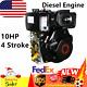 406cc 10hp Diesel Engine 4 Stroke Single Cylinder Air Cooling Recoil 3600rpm Us