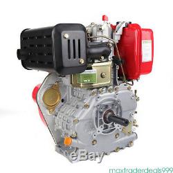 406cc 9HP 4 Stroke Diesel Engine 6.3kw Single Cylinder 72.2mm Shaft Length 2020