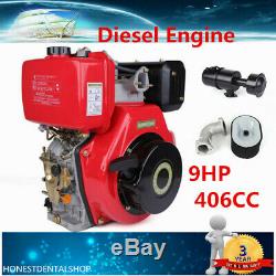 406cc 9HP Diesel Engine 4 Stroke Single Cylinder 72.2mm Shaft diesel oil engine