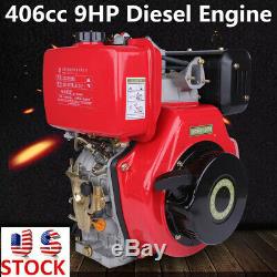 406cc 9HP Diesel Engine 4 Stroke Single Cylinder Vertical Engine Air cooling A+