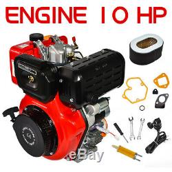 411CC 10HP Diesel Engine 4 Stroke Single Cylinder 72.2mm Shaft Length Good Item