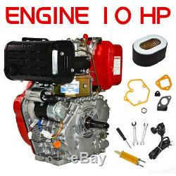 411cc 10HP Diesel Engine 4 Stroke Single Cylinder 72.2mm Shaft Length HR186FA